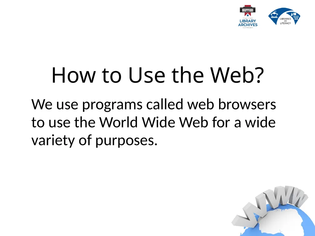 2.2 Internet Basics Describe the difference - slide 9 of 49