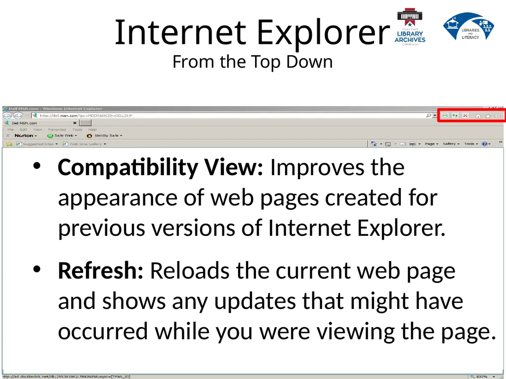 2.2 Internet Basics Describe the difference - slide 18 of 49