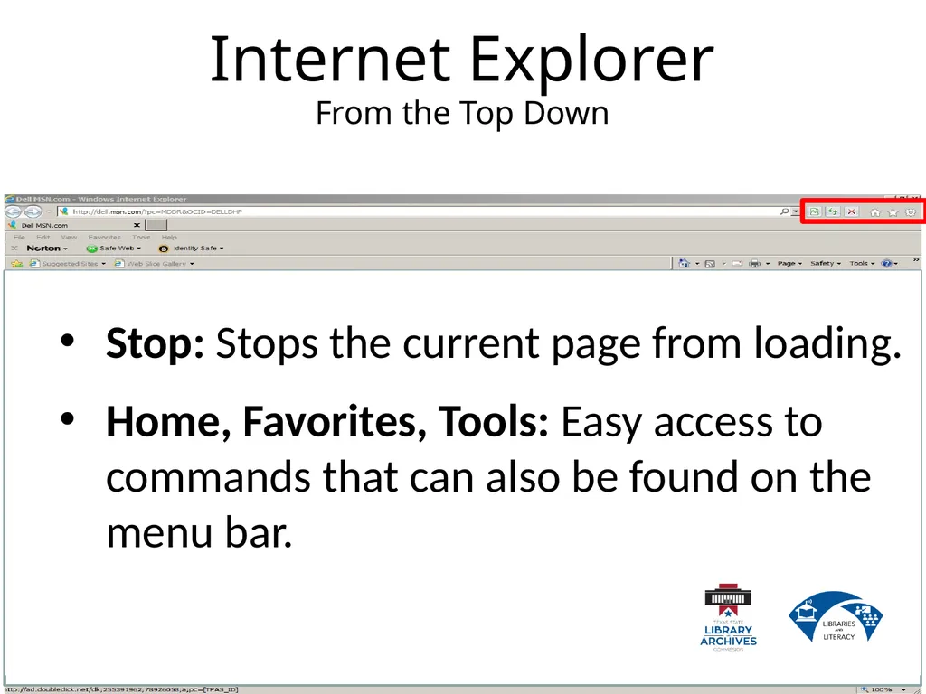 2.2 Internet Basics Describe the difference - slide 19 of 49