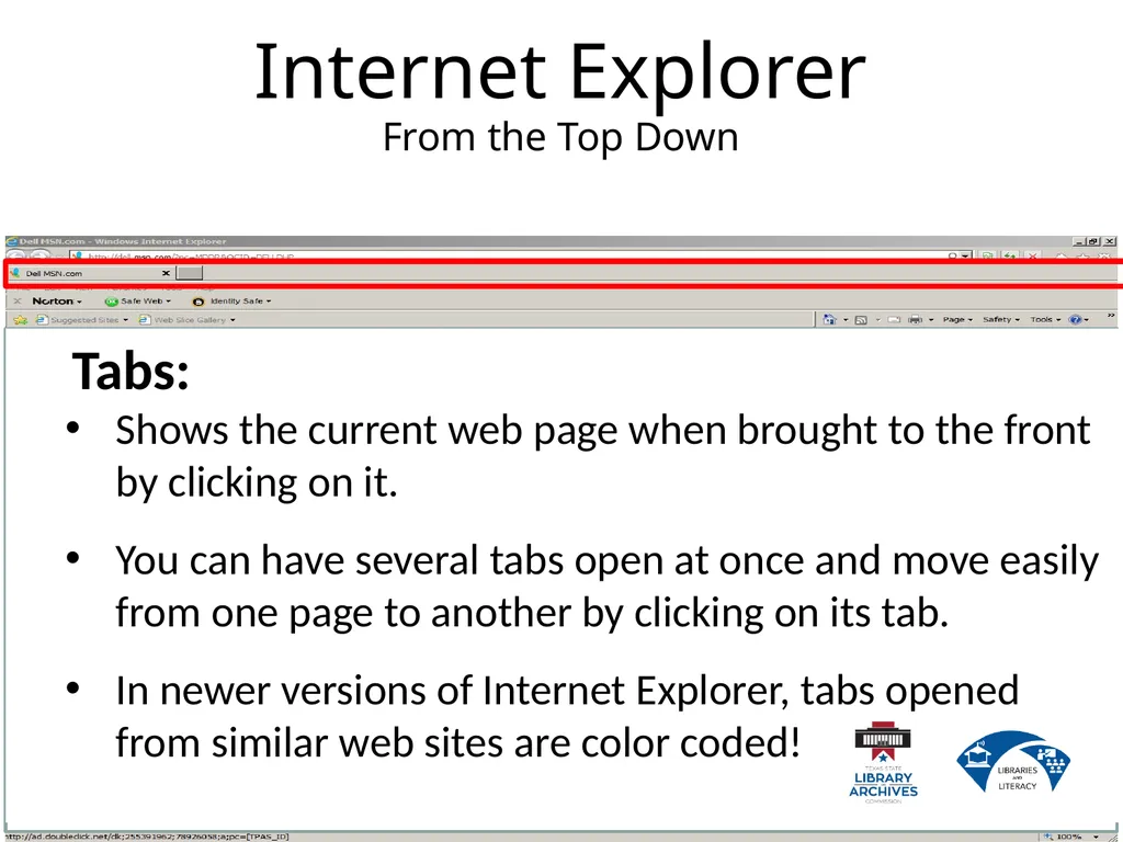 2.2 Internet Basics Describe the difference - slide 20 of 49