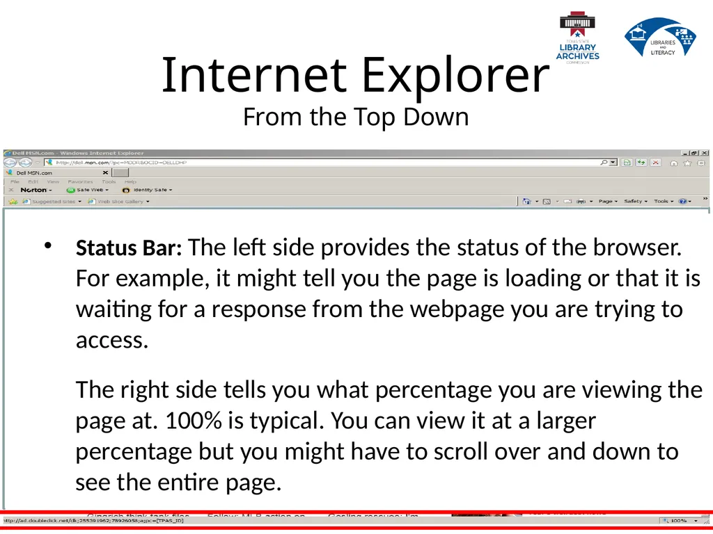 2.2 Internet Basics Describe the difference - slide 24 of 49
