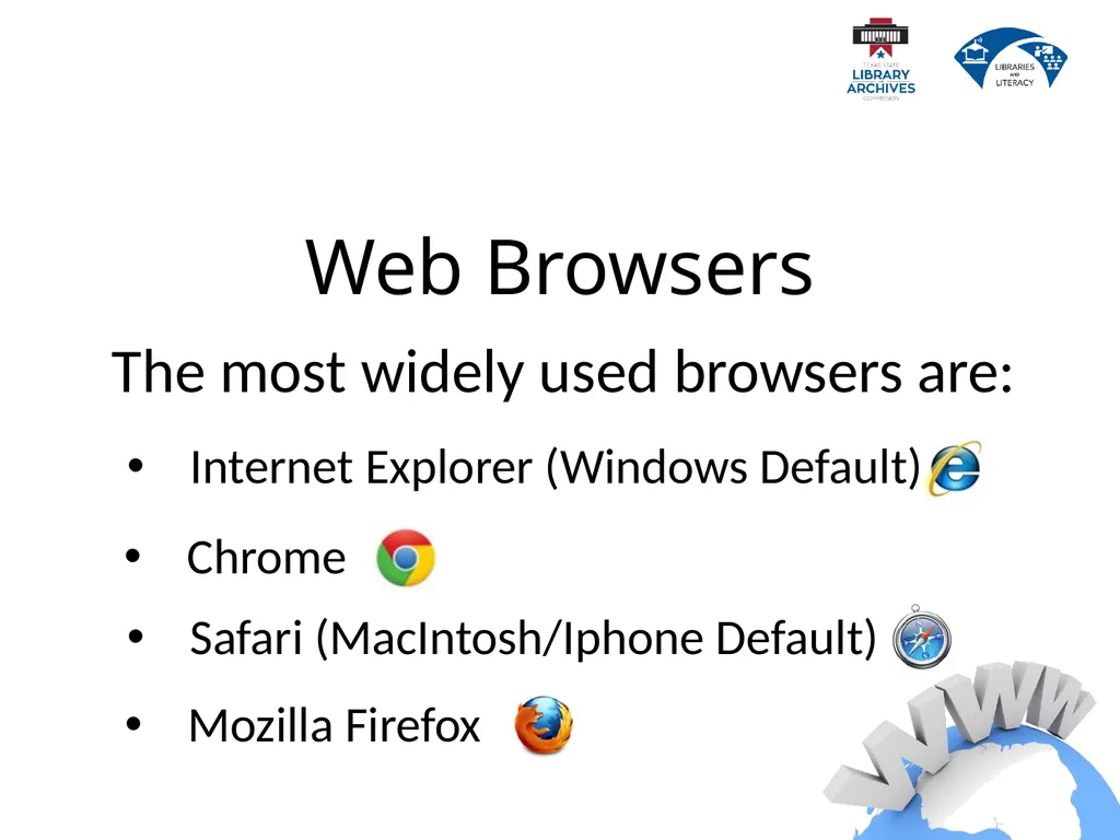 2.2 Internet Basics Describe the difference - slide 11 of 49