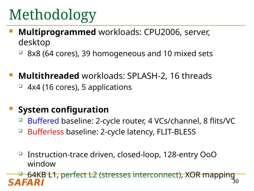 CHIPPER: A Low-complexity Bufferless Deflection - slide 30 of 53