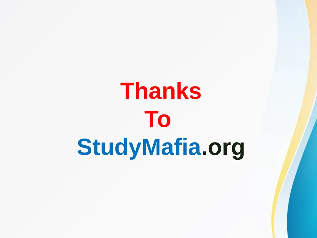 StudyMafia.Org Submitted To: Submitted By: - slide 23 of 23