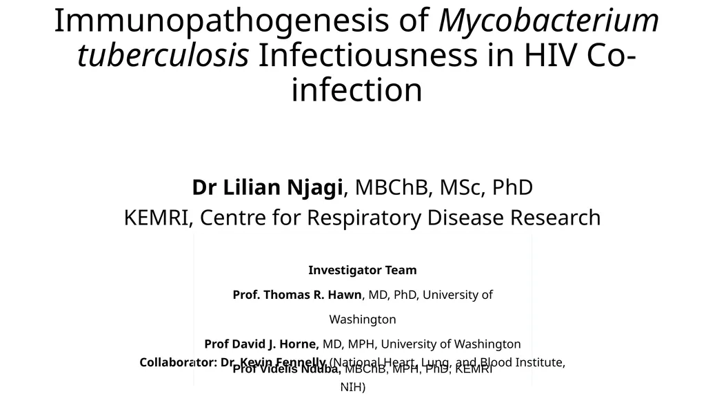 Immunopathogenesis of Mycobacterium tuberculosis - slide 1 of 16