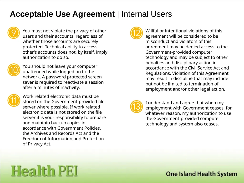 Technology Guidelines General | Technology - slide 6 of 6