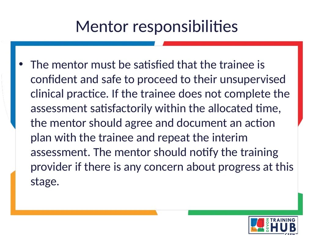Cytology sample taker trainee internal mentor - slide 7 of 12