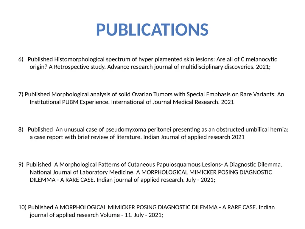 Dr. Dharani V C MBBS, MD (Pathology) Professor & - slide 5 of 5