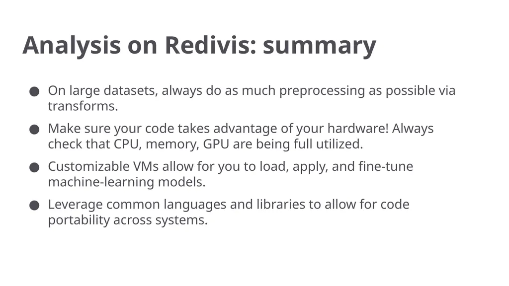 Data analysis and machine learning workflows on - slide 11 of 16