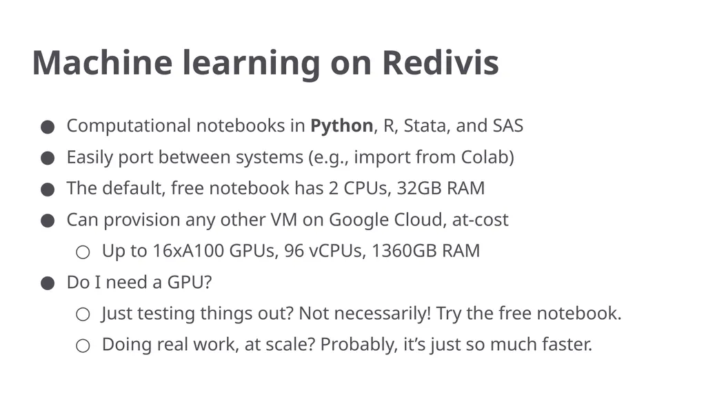 Data analysis and machine learning workflows on - slide 9 of 16