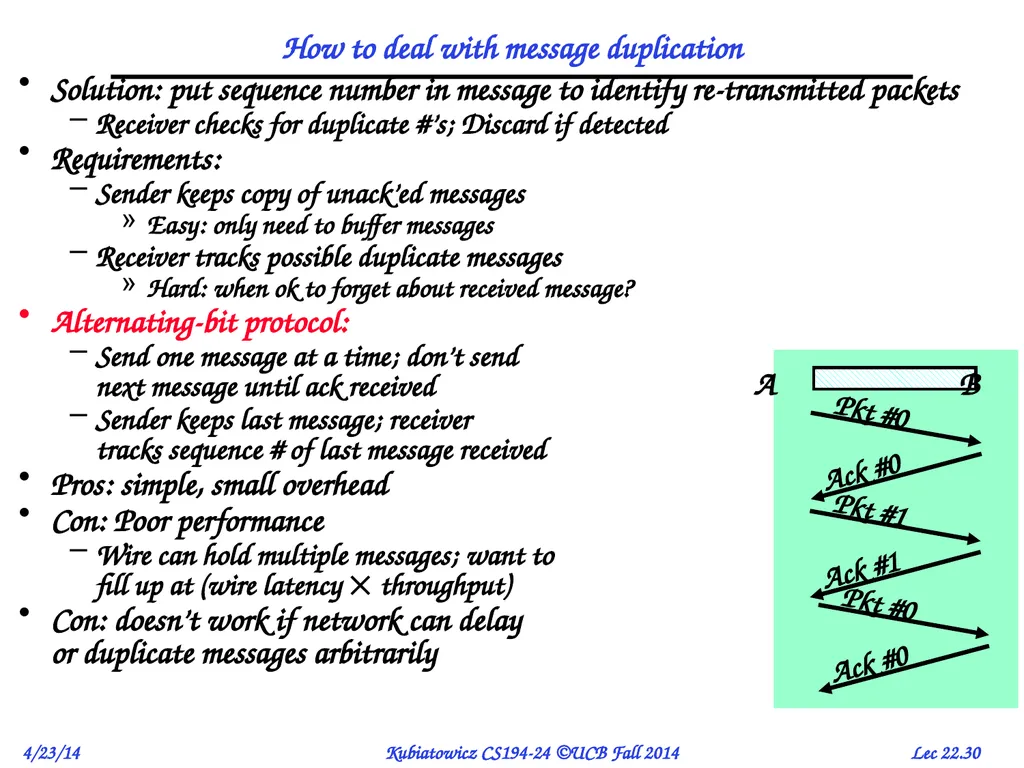 CS194-24 Advanced Operating Systems Structures and - slide 30 of 47
