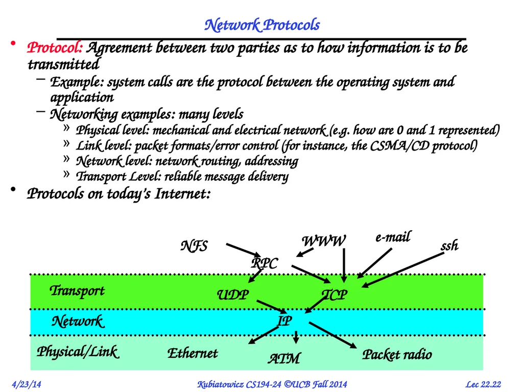 CS194-24 Advanced Operating Systems Structures and - slide 22 of 47