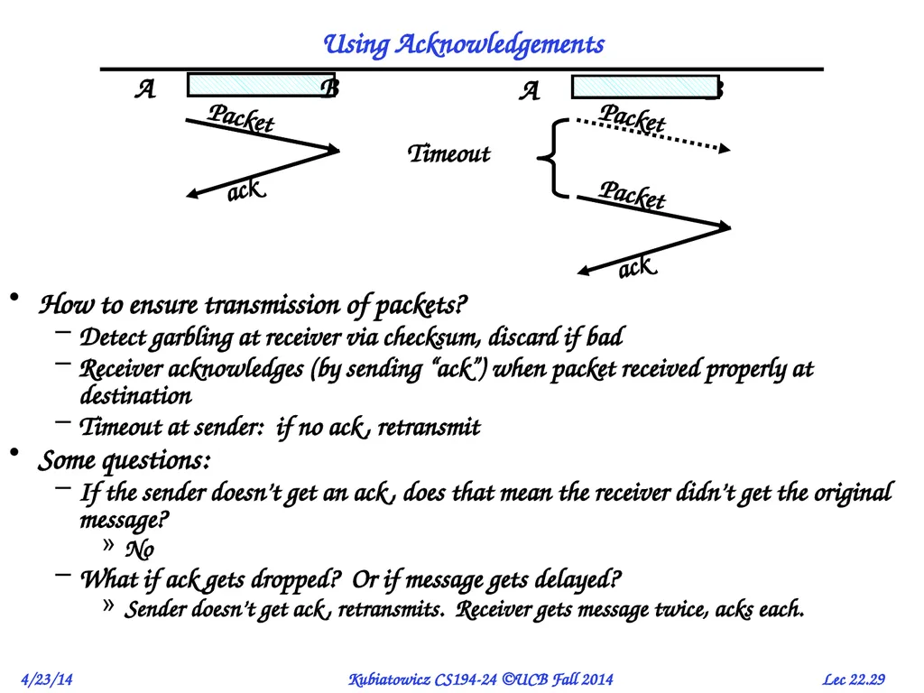 CS194-24 Advanced Operating Systems Structures and - slide 29 of 47