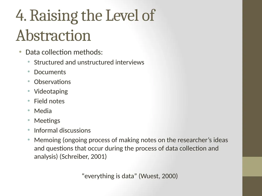 Qualitative Research Approaches Training course in - slide 39 of 80