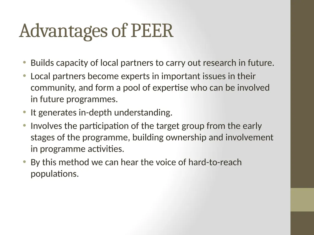 Qualitative Research Approaches Training course in - slide 68 of 80