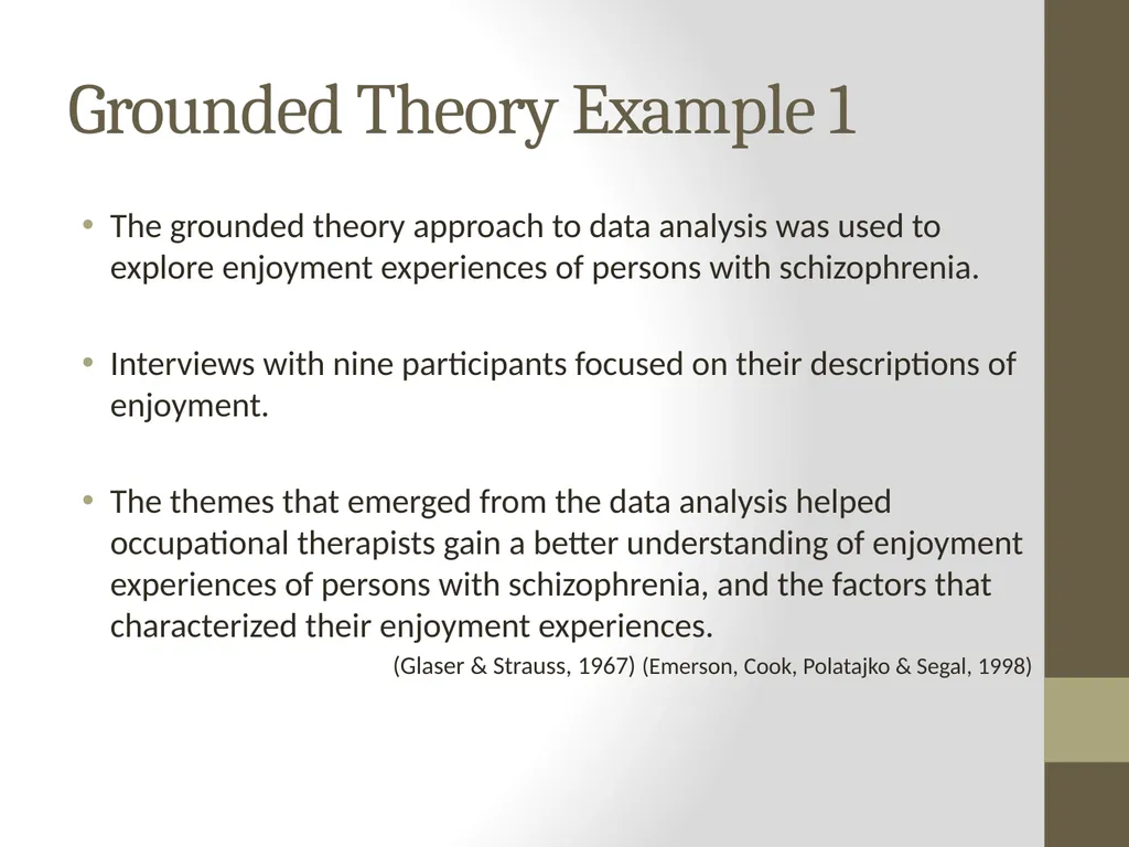 Qualitative Research Approaches Training course in - slide 43 of 80