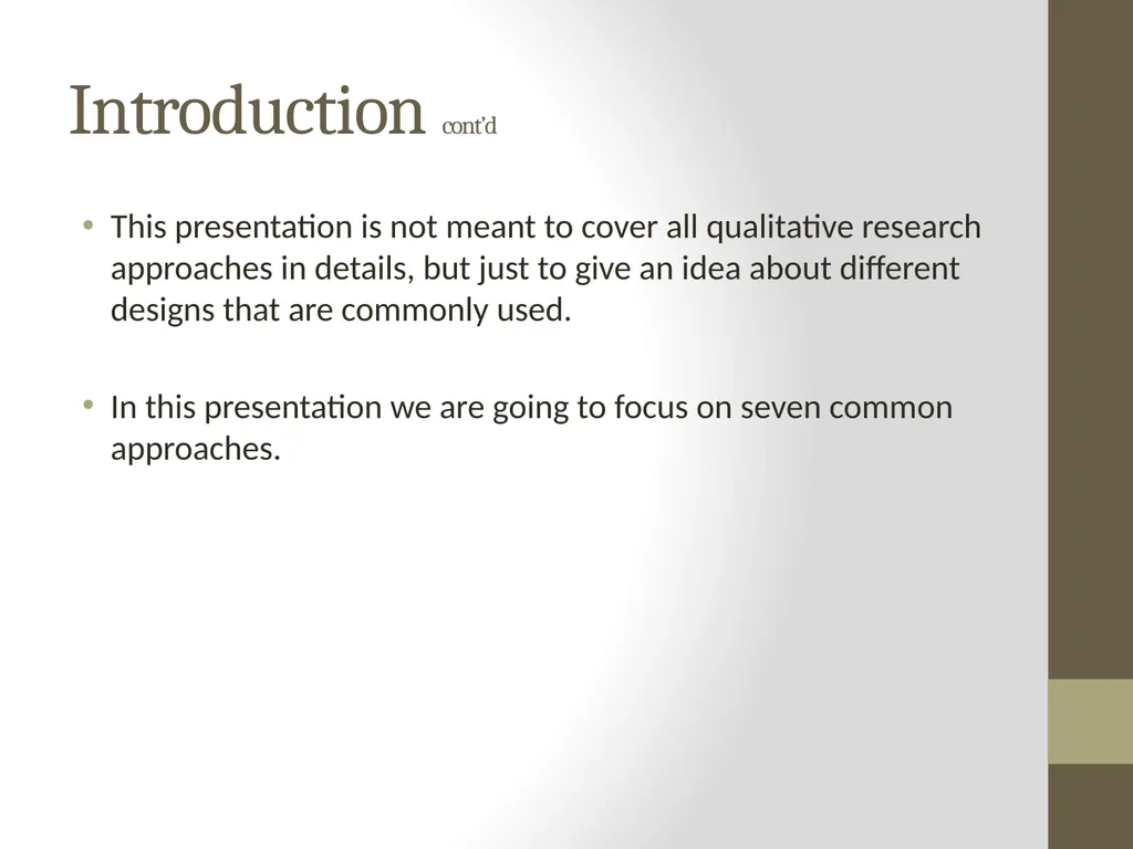 Qualitative Research Approaches Training course in - slide 4 of 80