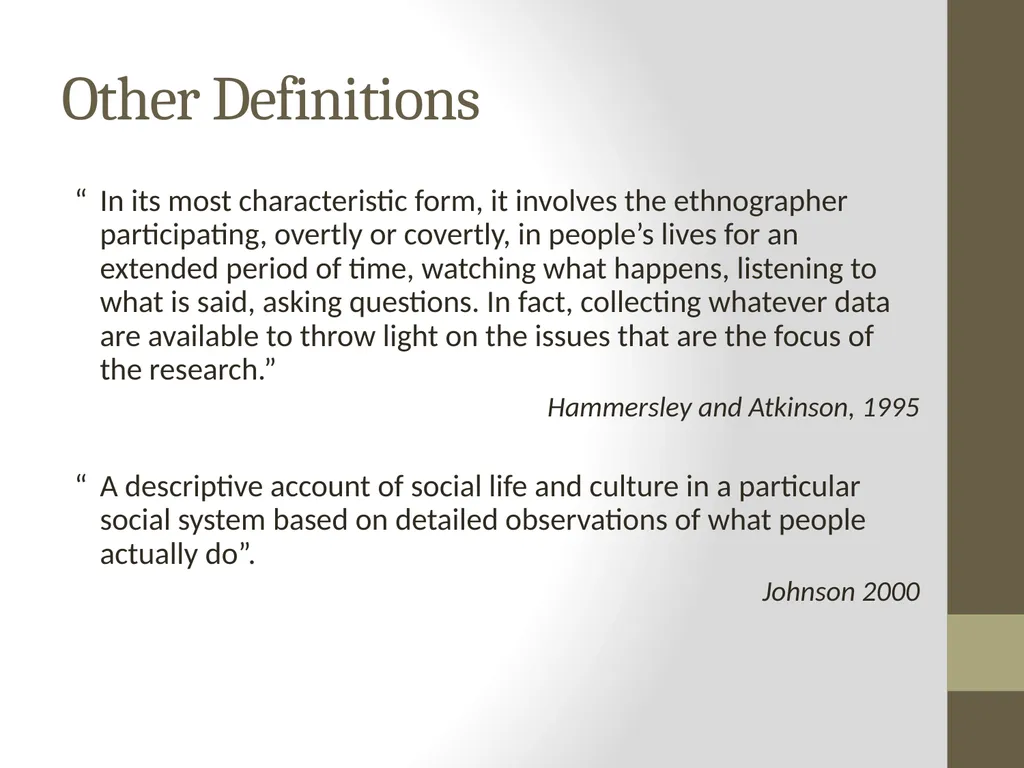 Qualitative Research Approaches Training course in - slide 12 of 80
