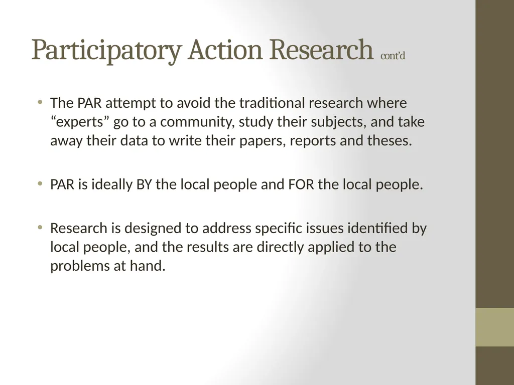 Qualitative Research Approaches Training course in - slide 72 of 80