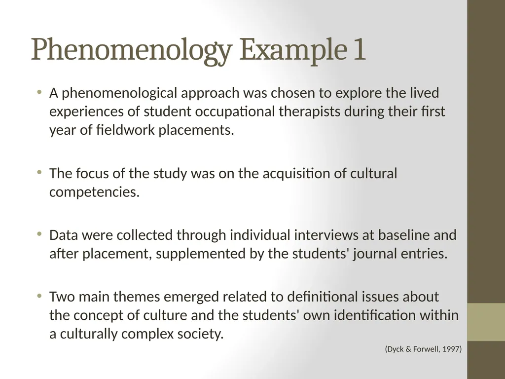 Qualitative Research Approaches Training course in - slide 27 of 80