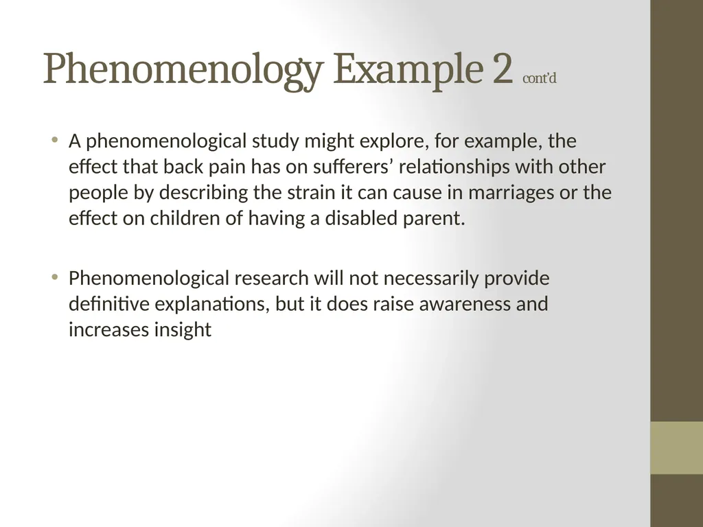 Qualitative Research Approaches Training course in - slide 29 of 80