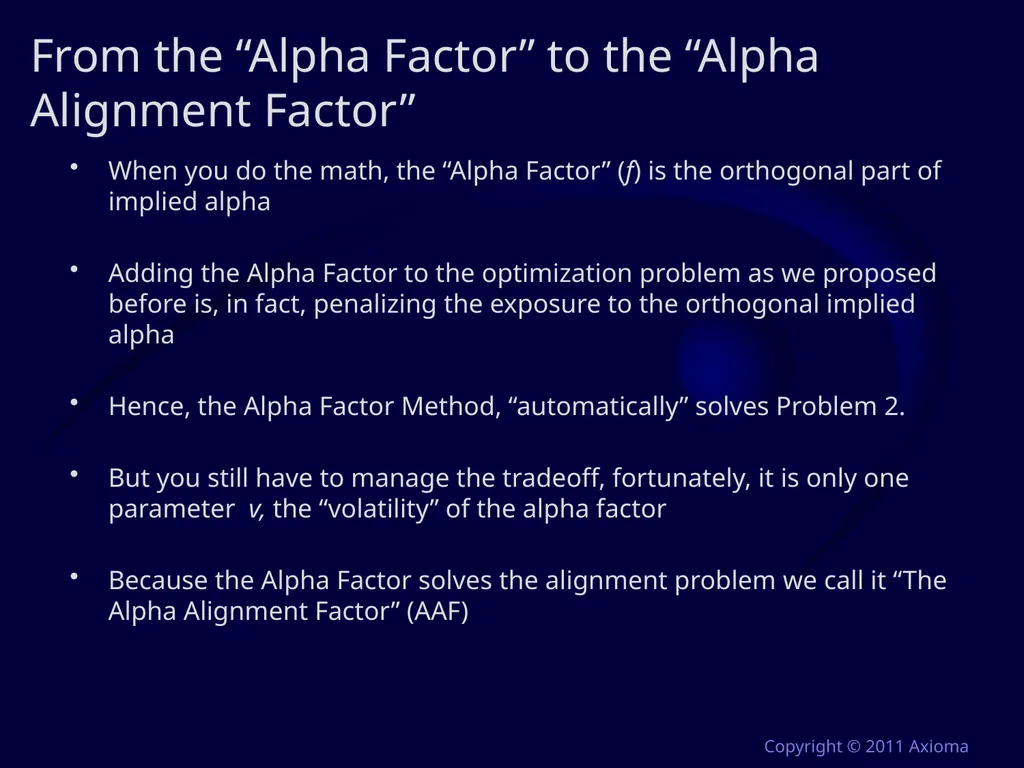 Risk and Optimization in Equity Portfolios: Is it - slide 32 of 40