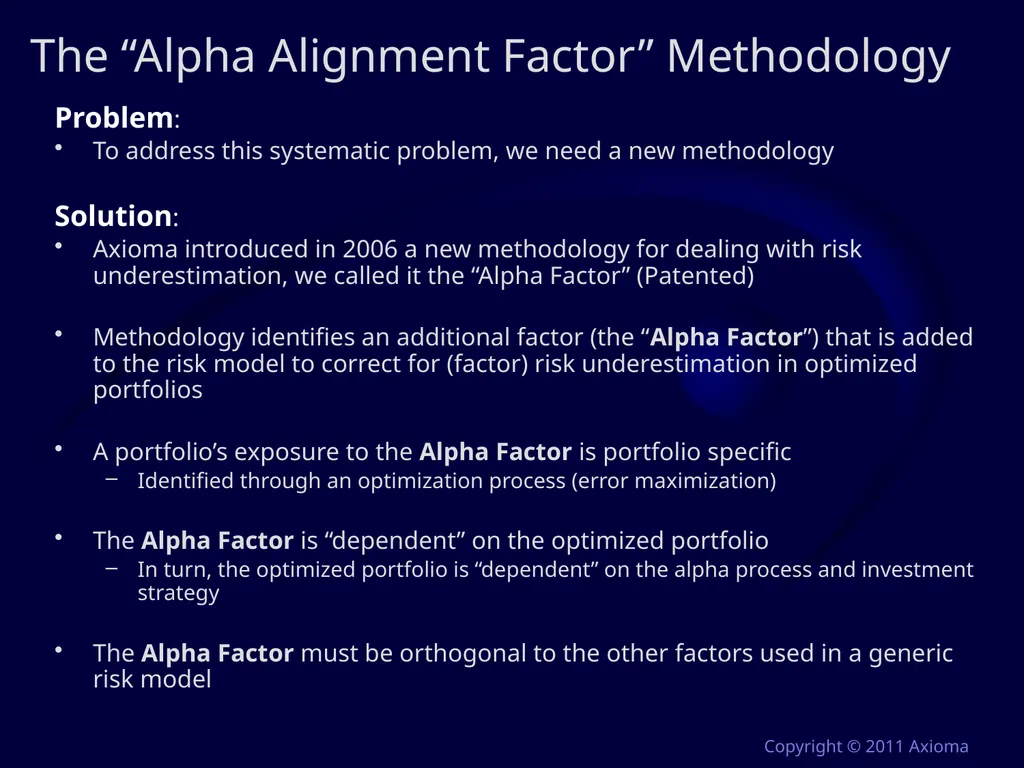 Risk and Optimization in Equity Portfolios: Is it - slide 29 of 40
