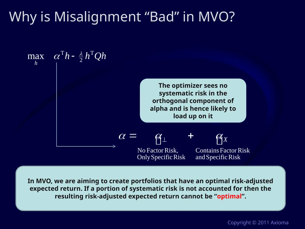 Risk and Optimization in Equity Portfolios: Is it - slide 19 of 40