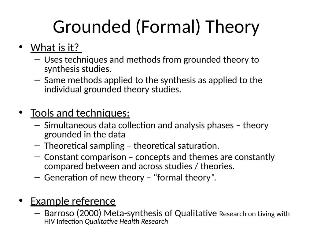 Meta–synthesis and narrative synthesis Victoria - slide 10 of 24