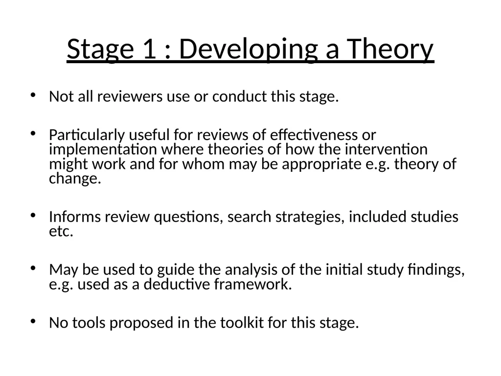 Meta–synthesis and narrative synthesis Victoria - slide 17 of 24