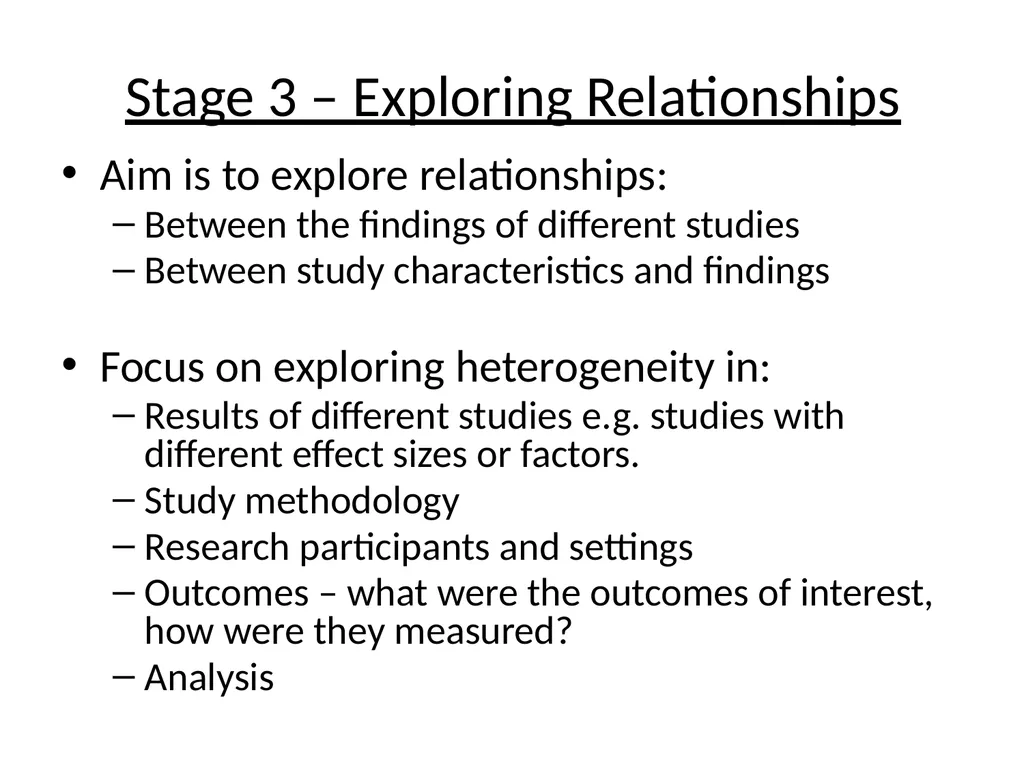 Meta–synthesis and narrative synthesis Victoria - slide 19 of 24