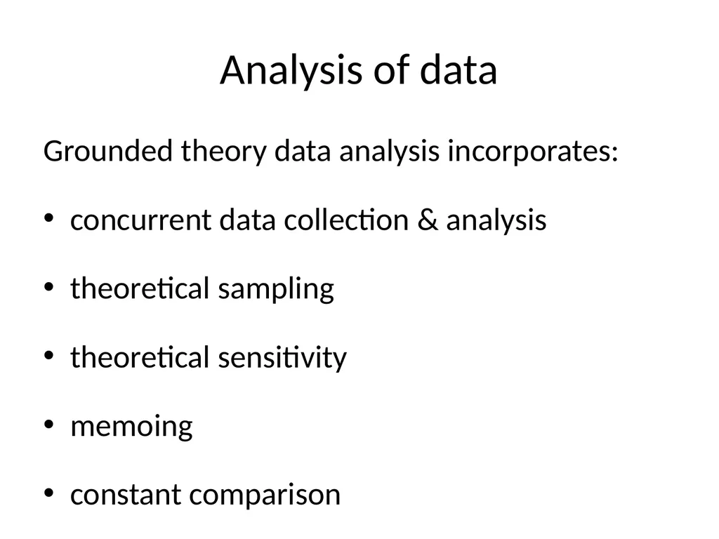 Chapter 7 Grounded theory Mills J, Birks M and - slide 20 of 30