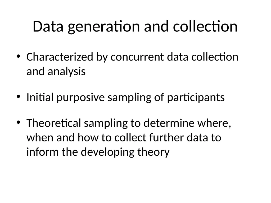 Chapter 7 Grounded theory Mills J, Birks M and - slide 19 of 30