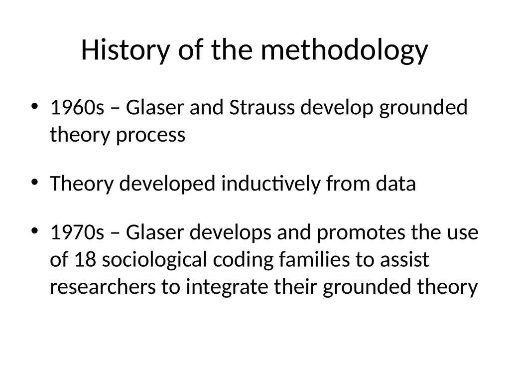 Chapter 7 Grounded theory Mills J, Birks M and - slide 3 of 30