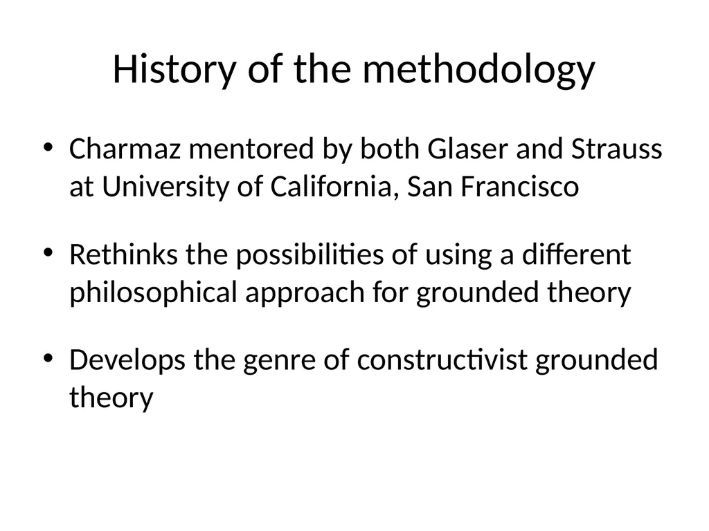 Chapter 7 Grounded theory Mills J, Birks M and - slide 6 of 30