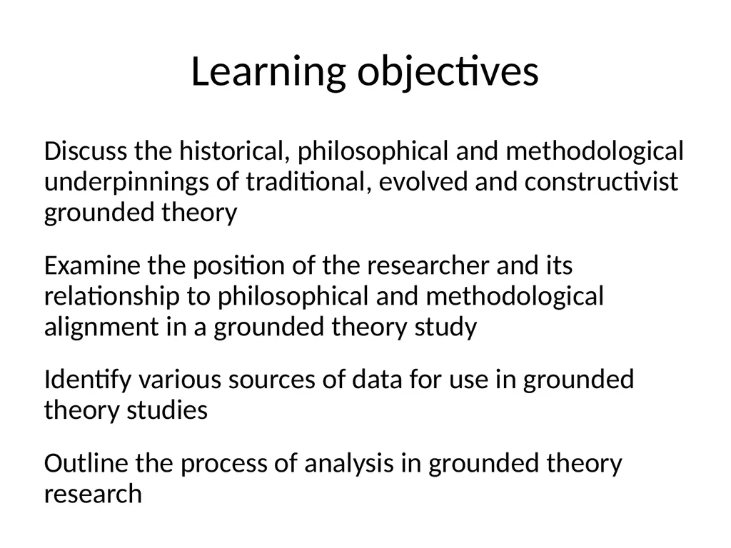 Chapter 7 Grounded theory Mills J, Birks M and - slide 2 of 30