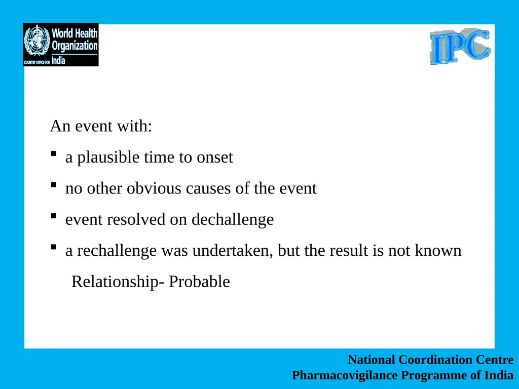 National Coordination Centre Pharmacovigilance - slide 18 of 24