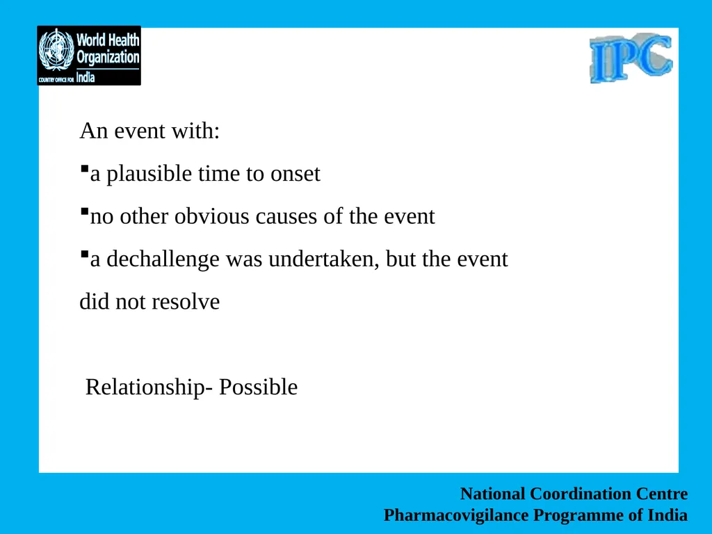 National Coordination Centre Pharmacovigilance - slide 21 of 24