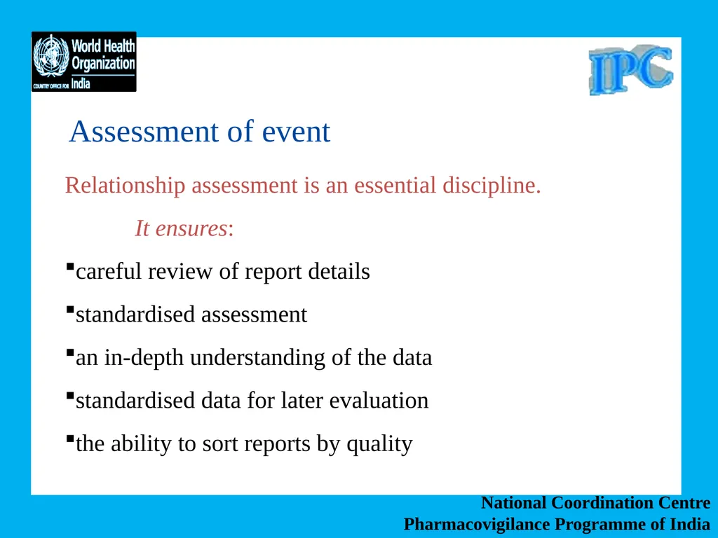 National Coordination Centre Pharmacovigilance - slide 8 of 24
