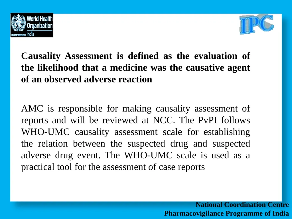 National Coordination Centre Pharmacovigilance - slide 2 of 24