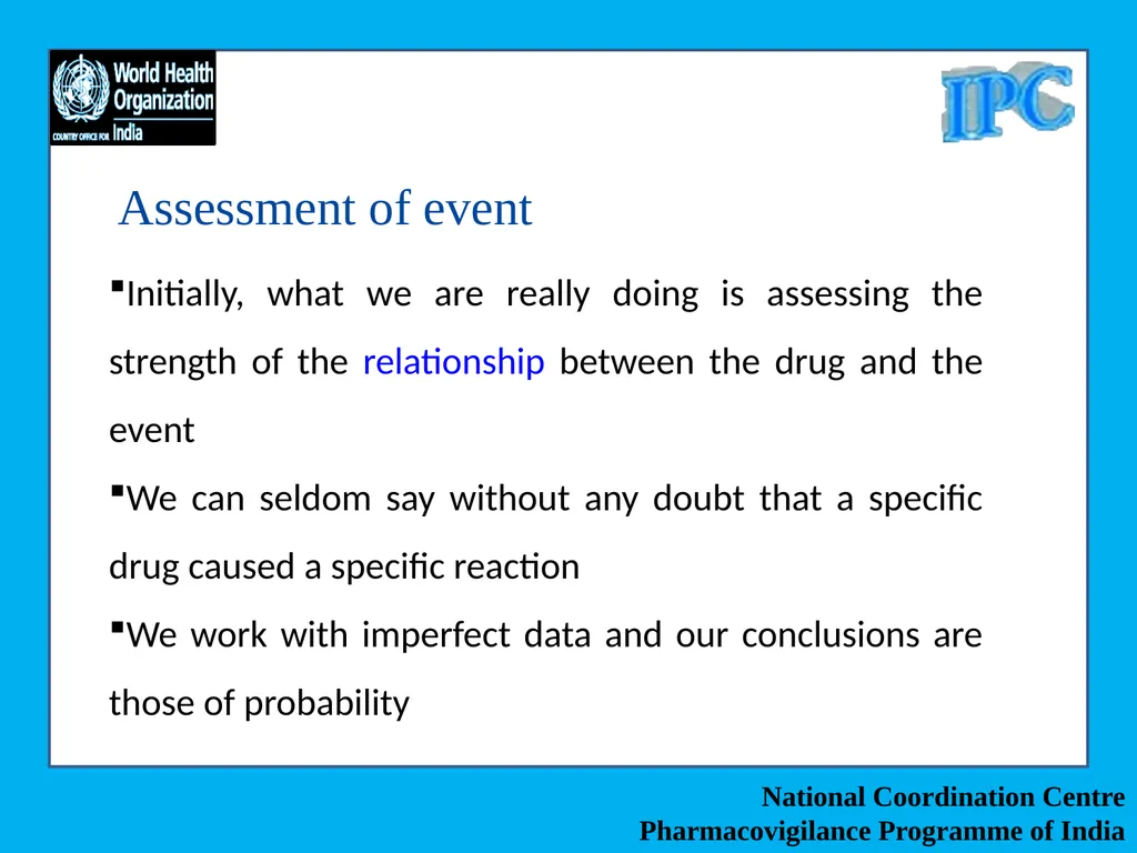 National Coordination Centre Pharmacovigilance - slide 7 of 24
