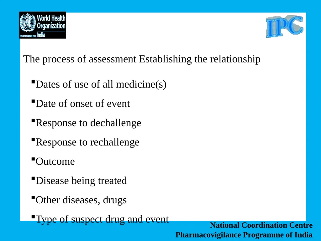 National Coordination Centre Pharmacovigilance - slide 13 of 24