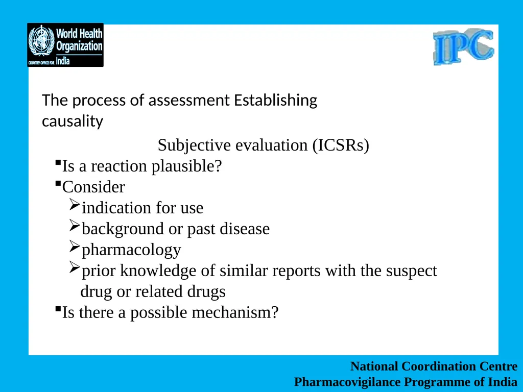 National Coordination Centre Pharmacovigilance - slide 14 of 24