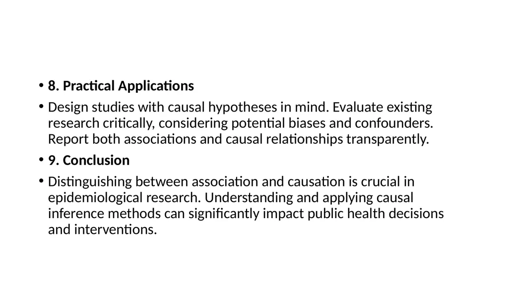 Association and Causation in Epidemiological - slide 11 of 12