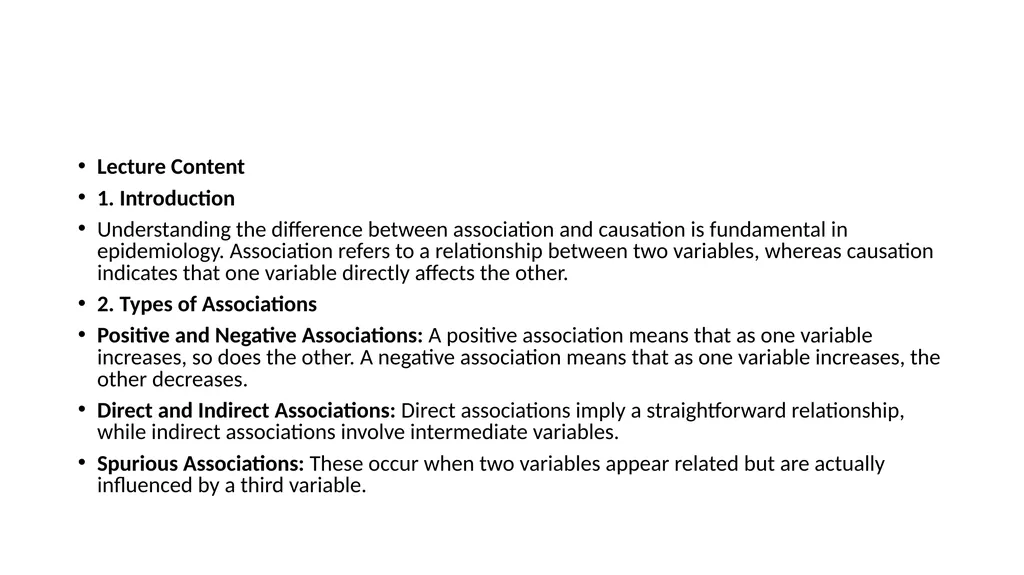 Association and Causation in Epidemiological - slide 8 of 12