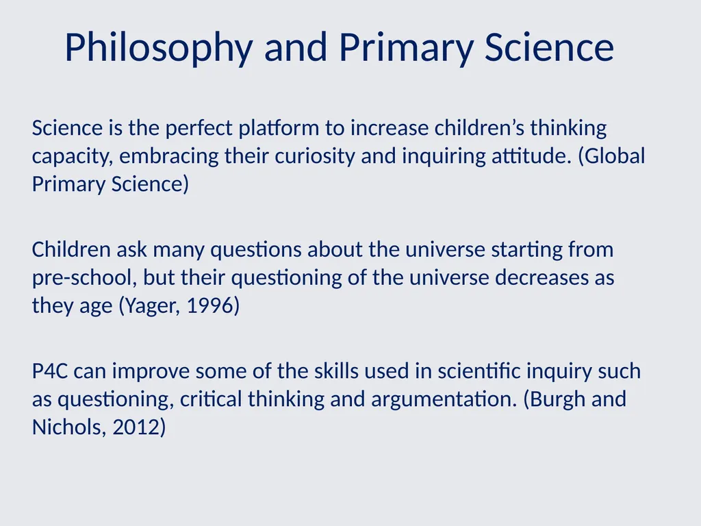 Philosophical Thinking in Primary Science Jude - slide 7 of 26