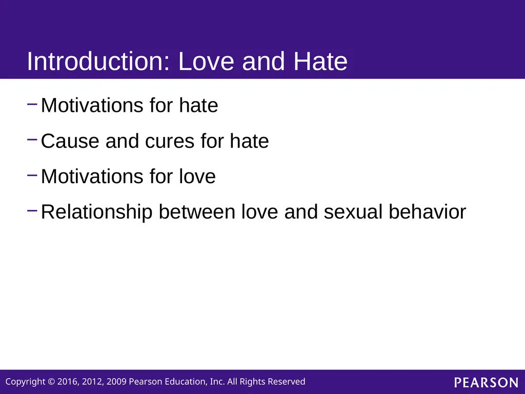 Personality Sixth edition Chapter 14 Love and Hate - slide 4 of 24
