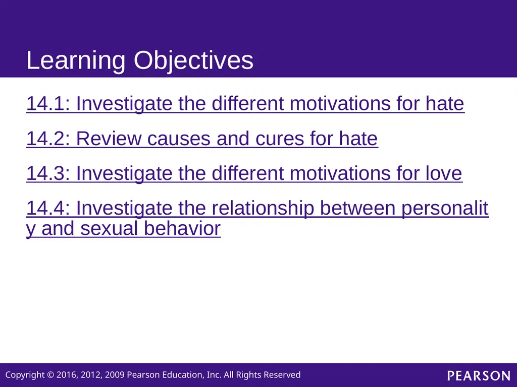 Personality Sixth edition Chapter 14 Love and Hate - slide 3 of 24