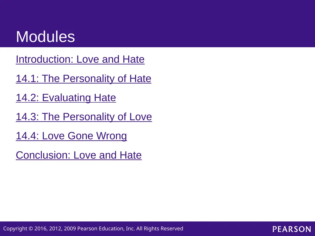 Personality Sixth edition Chapter 14 Love and Hate - slide 2 of 24