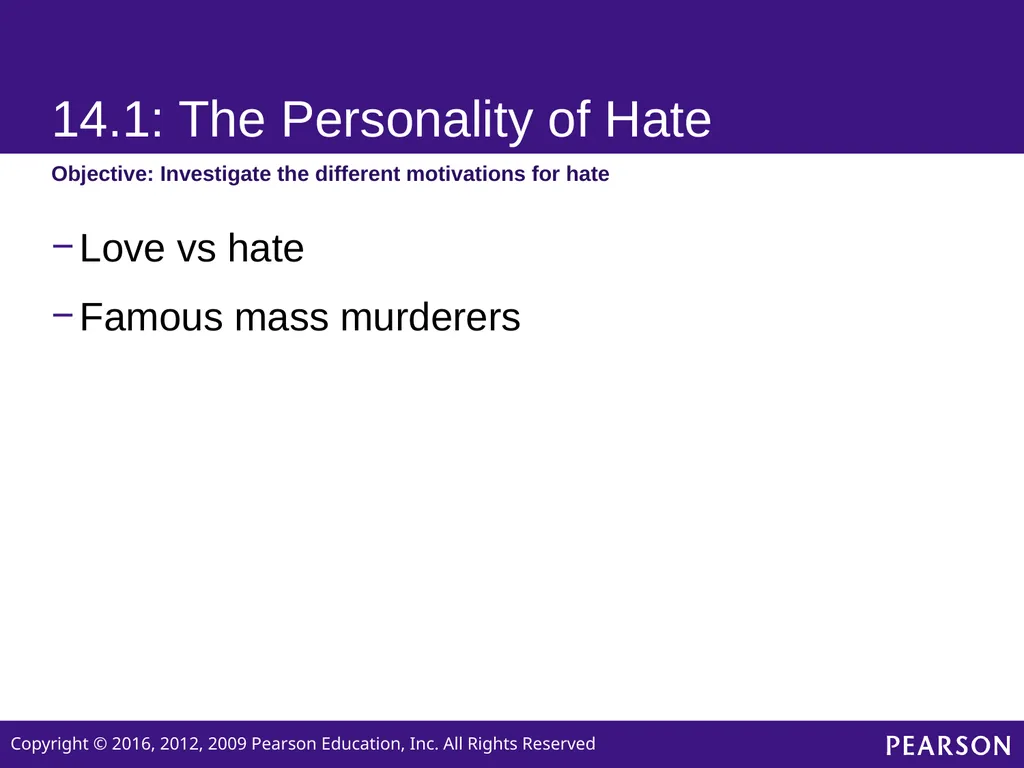 Personality Sixth edition Chapter 14 Love and Hate - slide 5 of 24